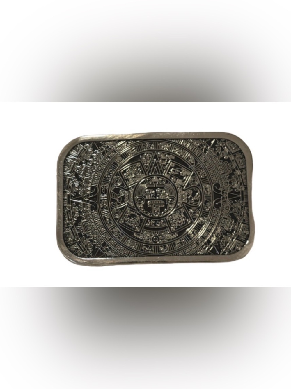 , Aztec Mayan Indian Calendar Belt Buckle, Retro Solar Aztec Calendar